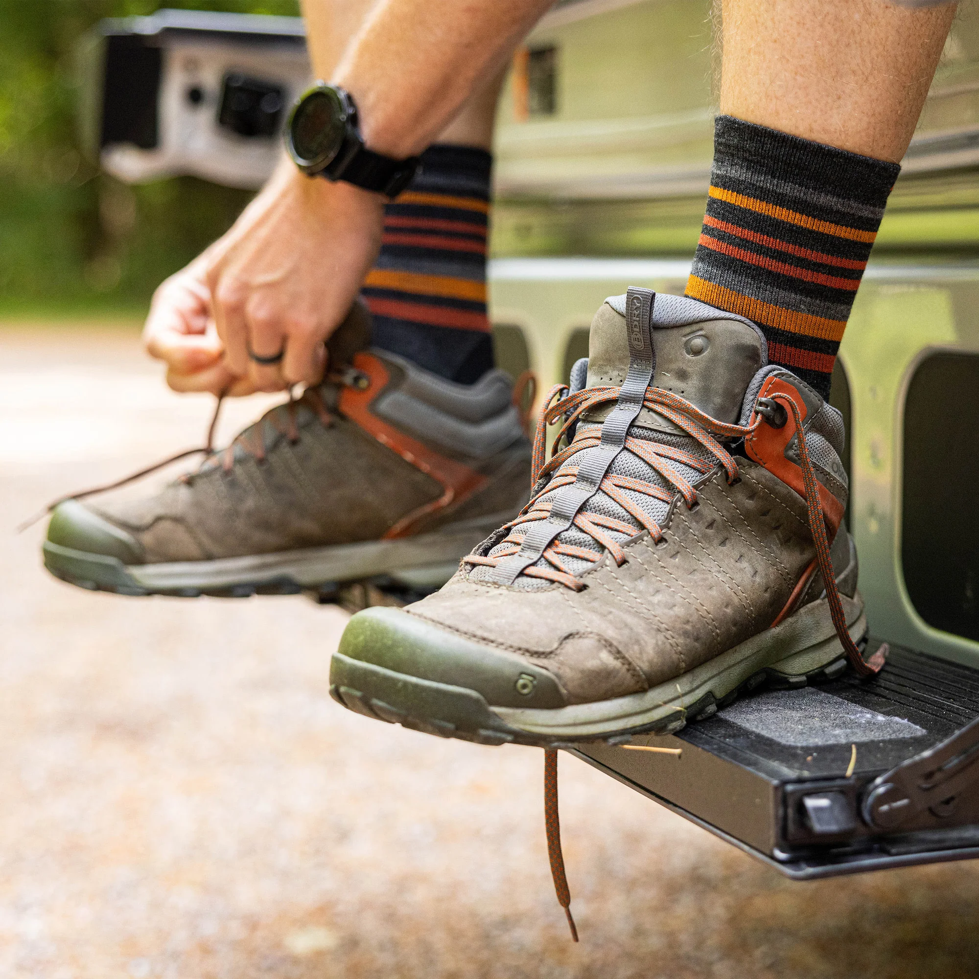 Men's Fastpack Micro Crew Lightweight Hiking Socks - Image 9