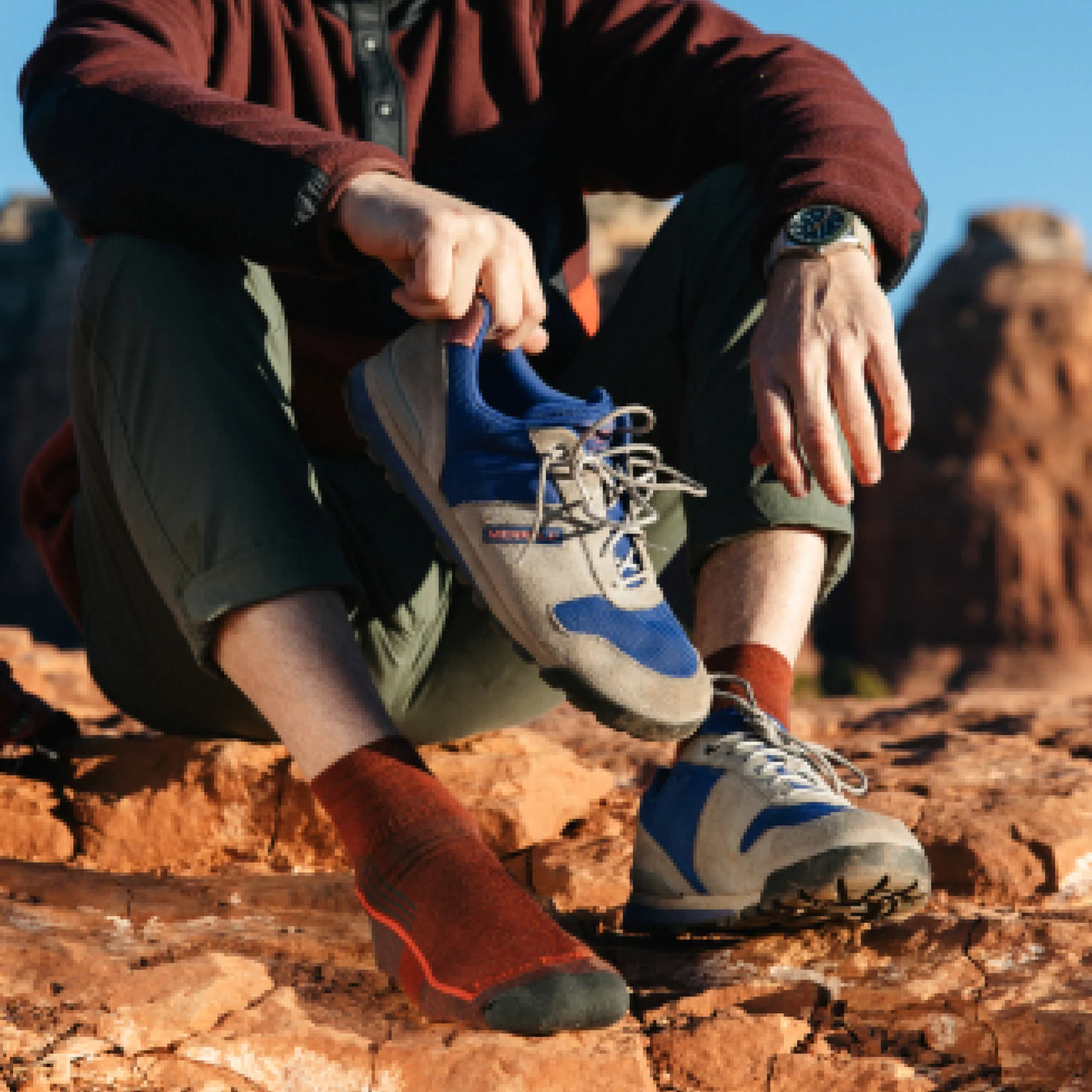 Men's Hiker Quarter Midweight Hiking Socks- Last Chance - Image 4