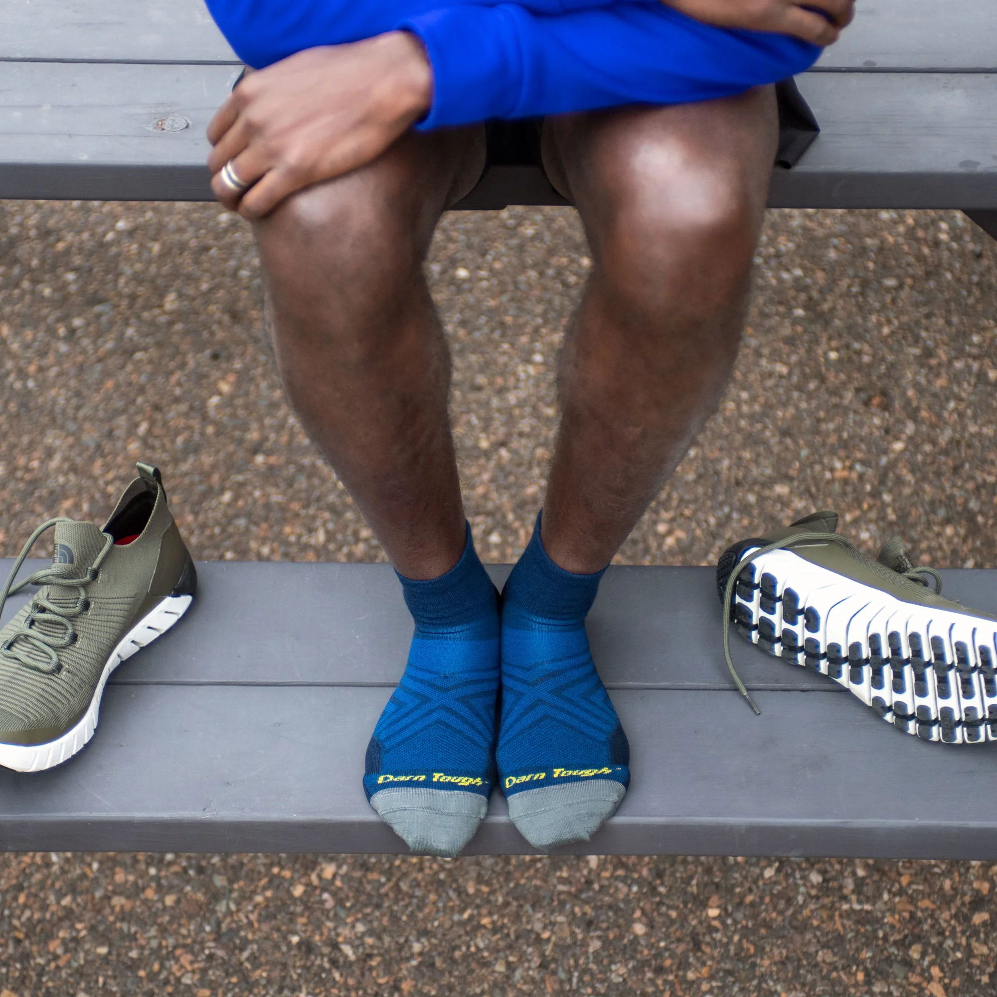 Men's Run Quarter Ultra-Lightweight Running Socks - Image 6