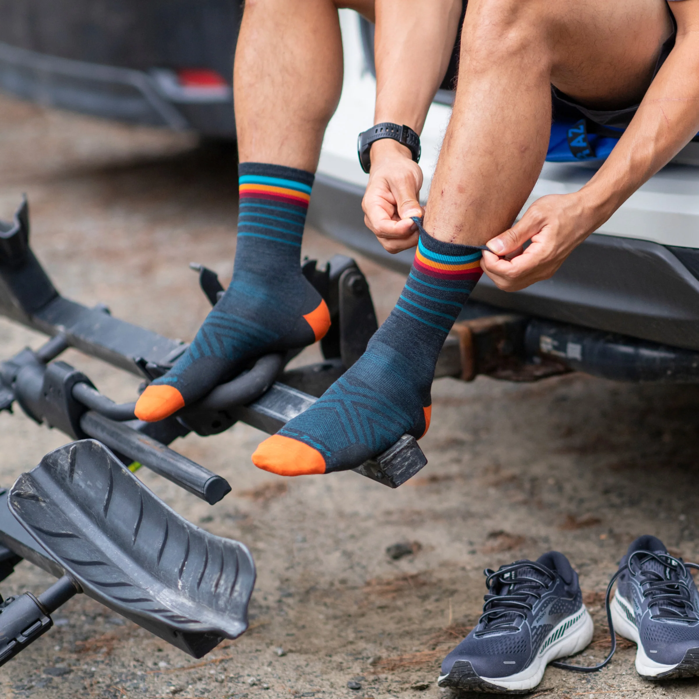 Men's Stride Micro Crew Ultra-Lightweight Running Socks - Image 7