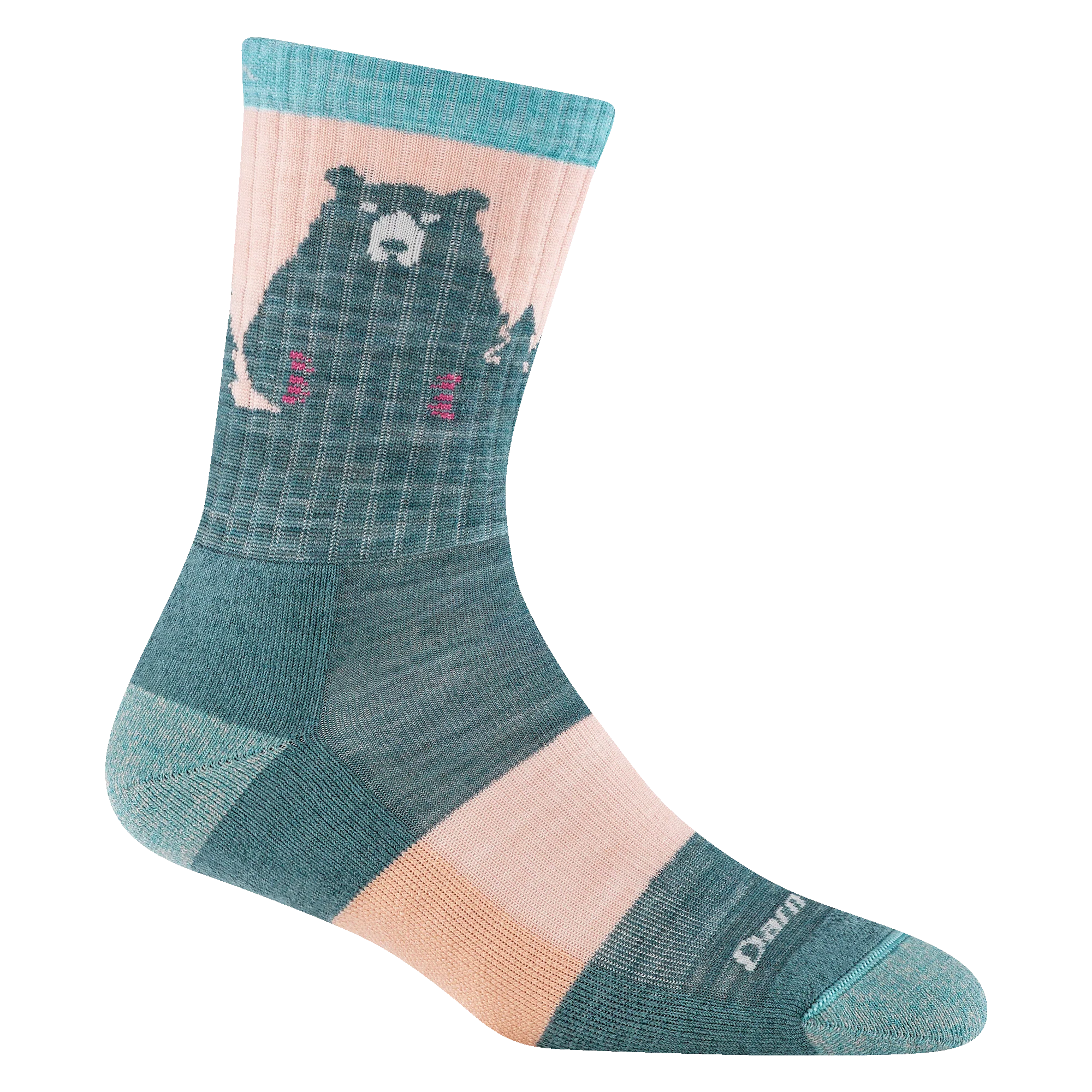 Women's Bear Town Micro Crew Lightweight Hiking Socks