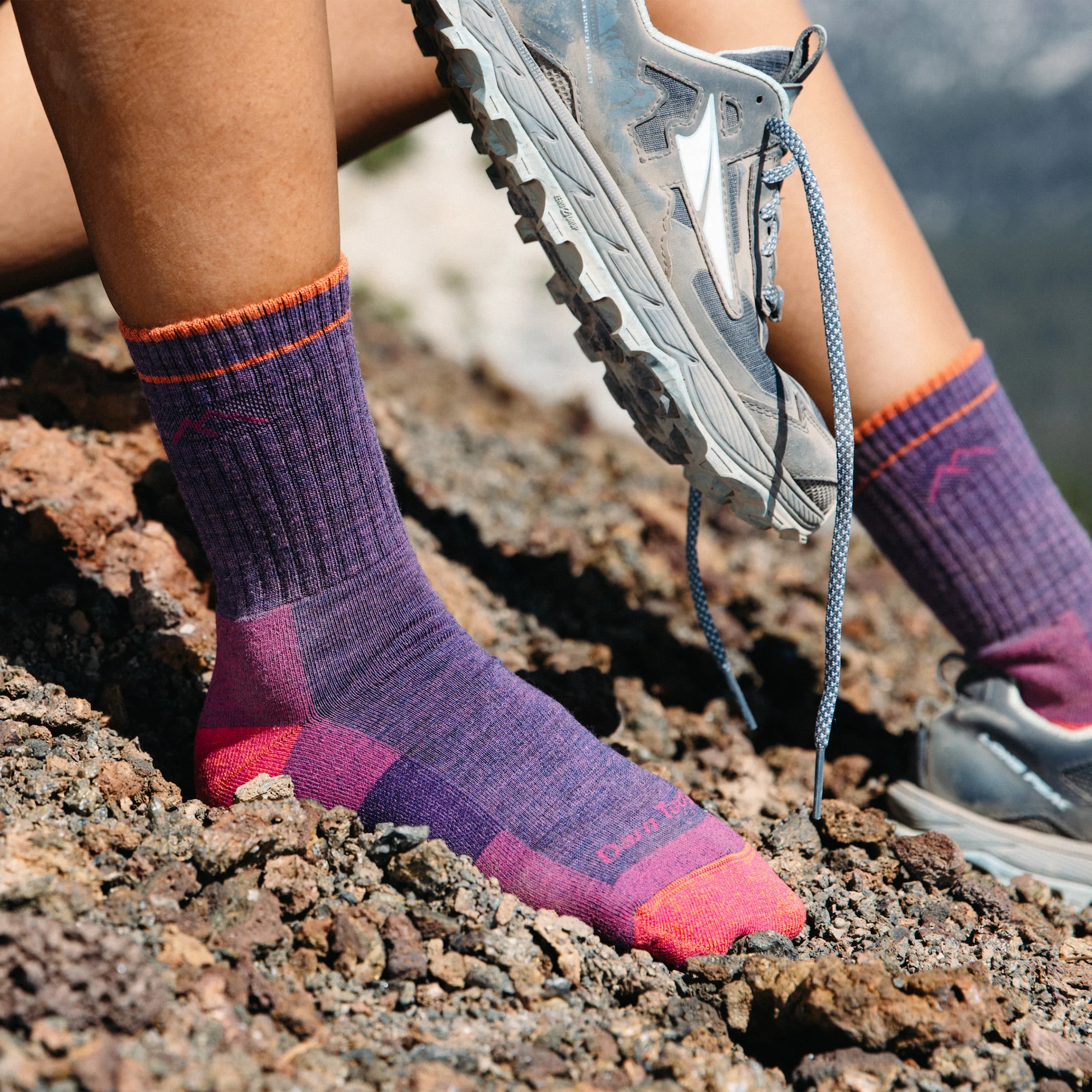 Women's Hiker Micro Crew Midweight Hiking Socks - Image 15