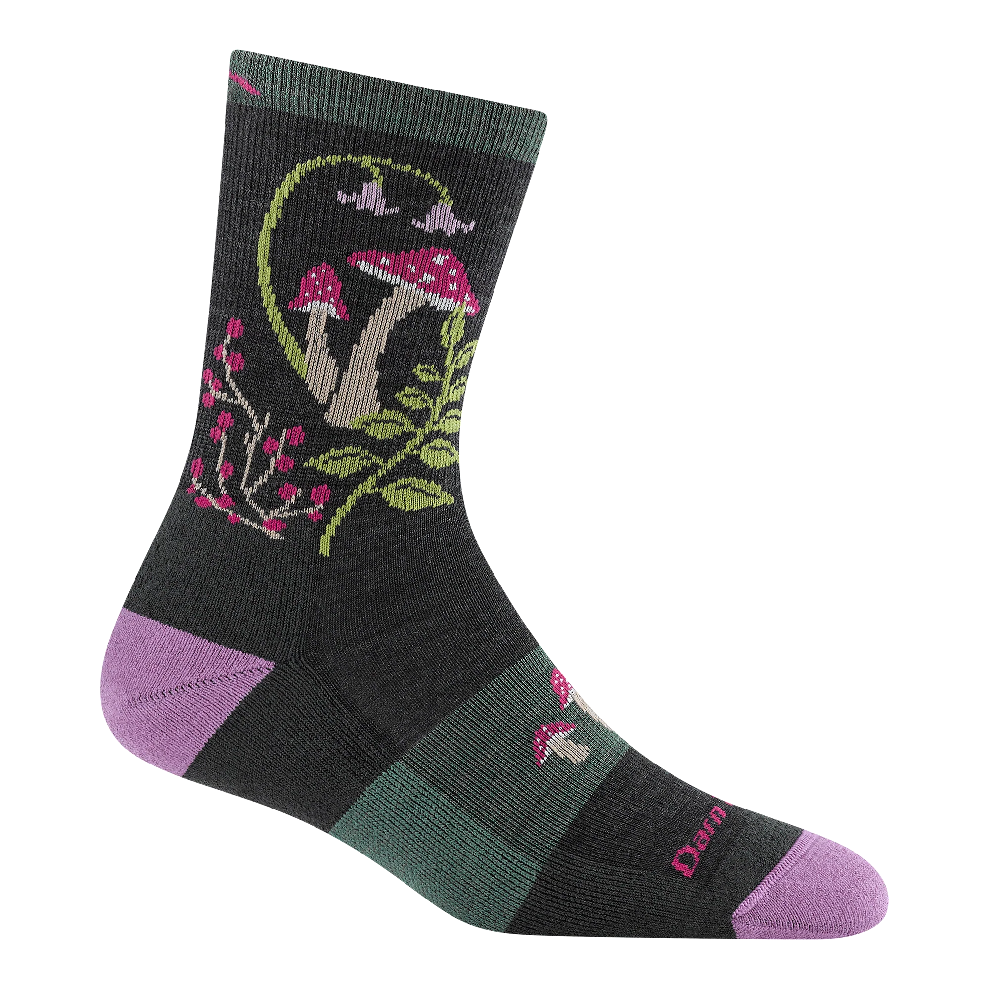 Women's Mellow Mushrooms Micro Crew Lightweight Hiking Socks - Image 2