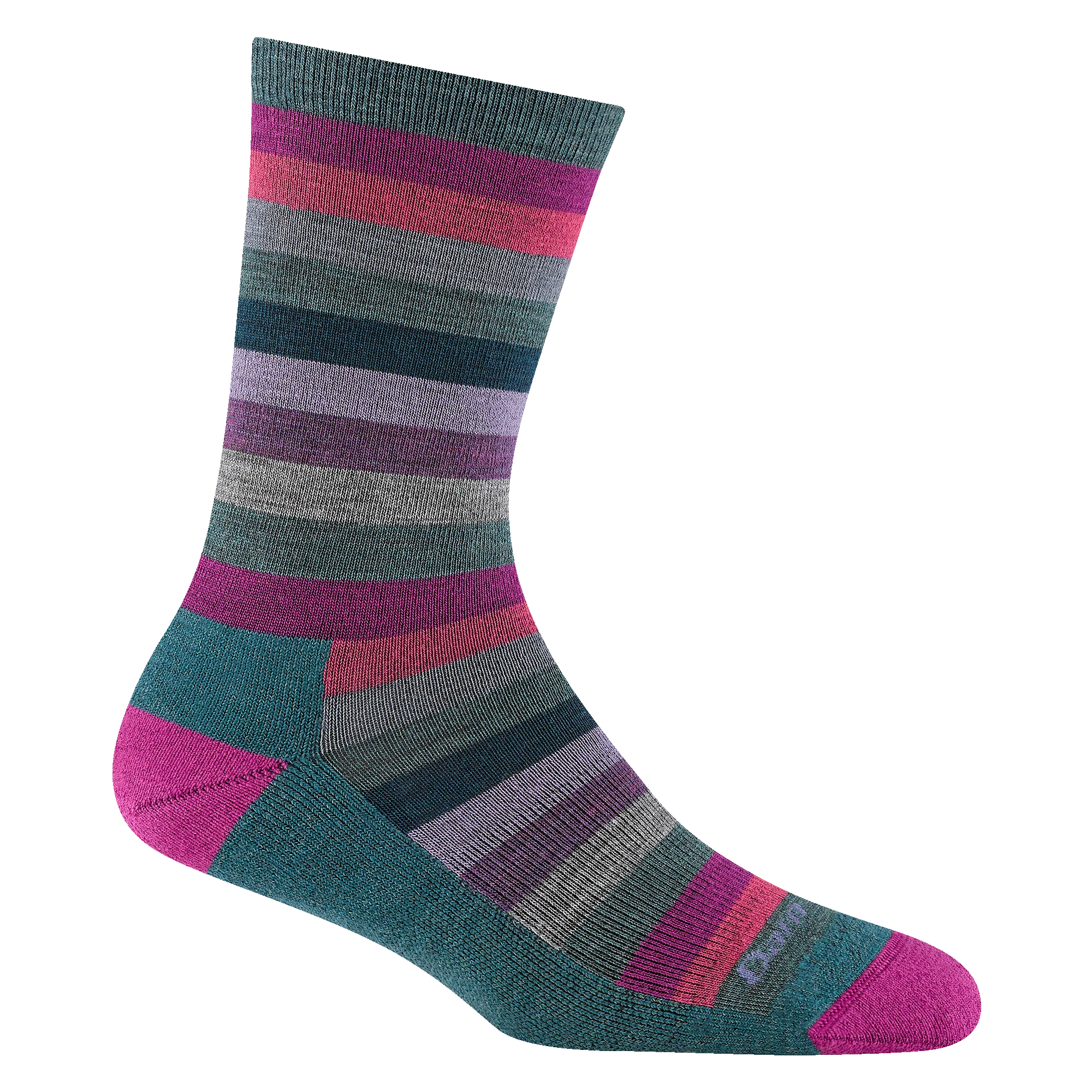 Women's Mystic Stripe Crew Lightweight Lifestyle Socks