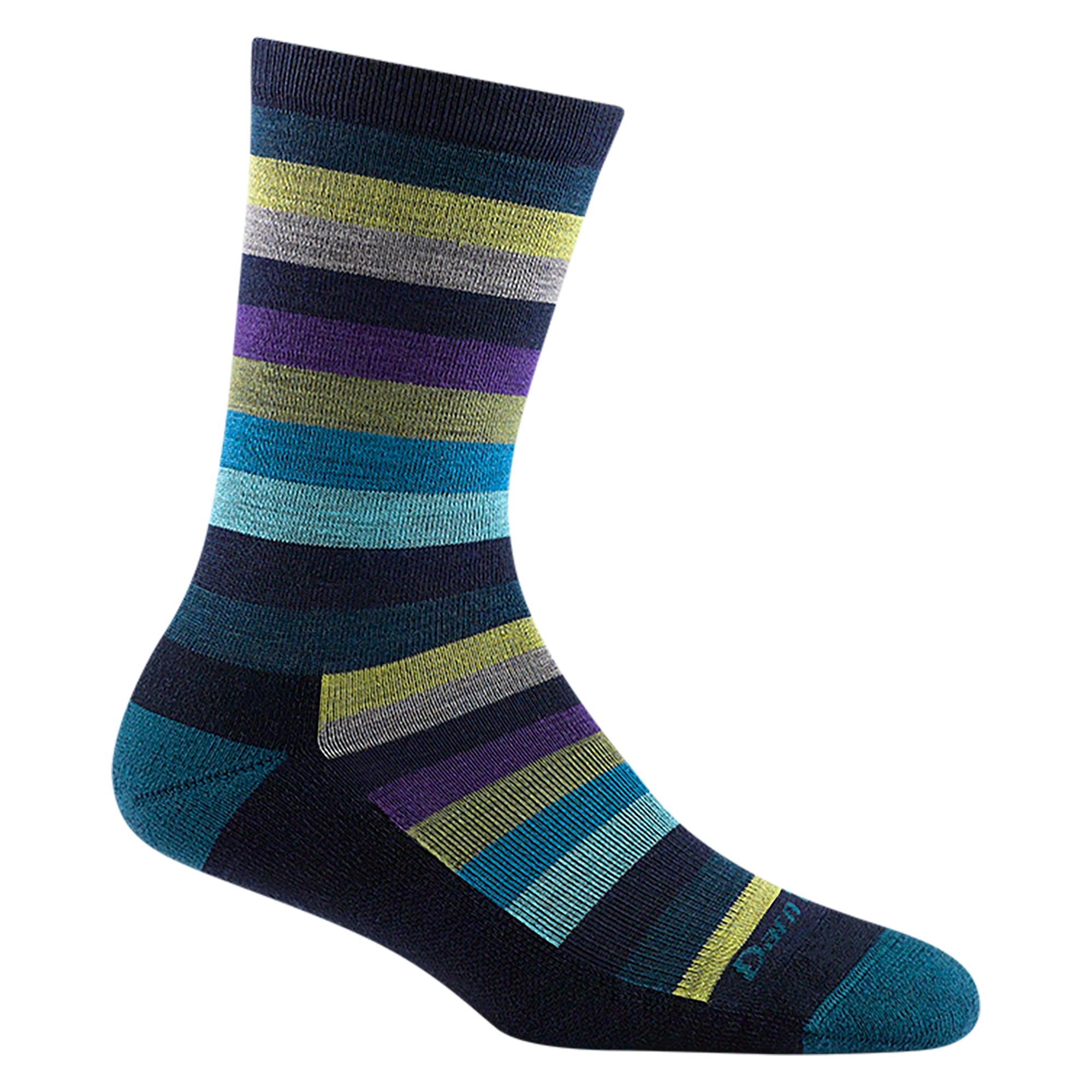 Women's Mystic Stripe Crew Lightweight Lifestyle Socks - Image 2