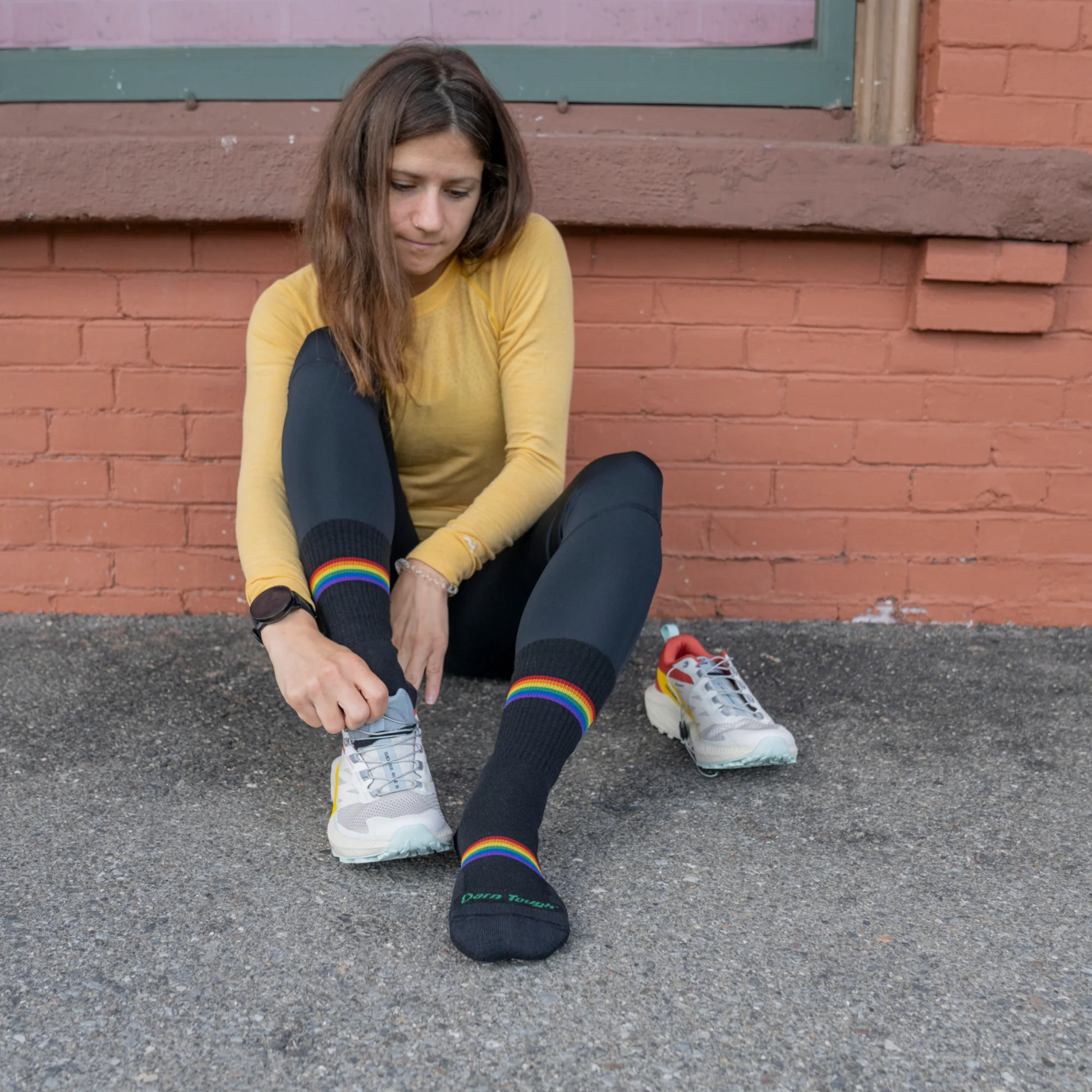 Women's Prism Micro Crew Lightweight Running Socks - Image 2