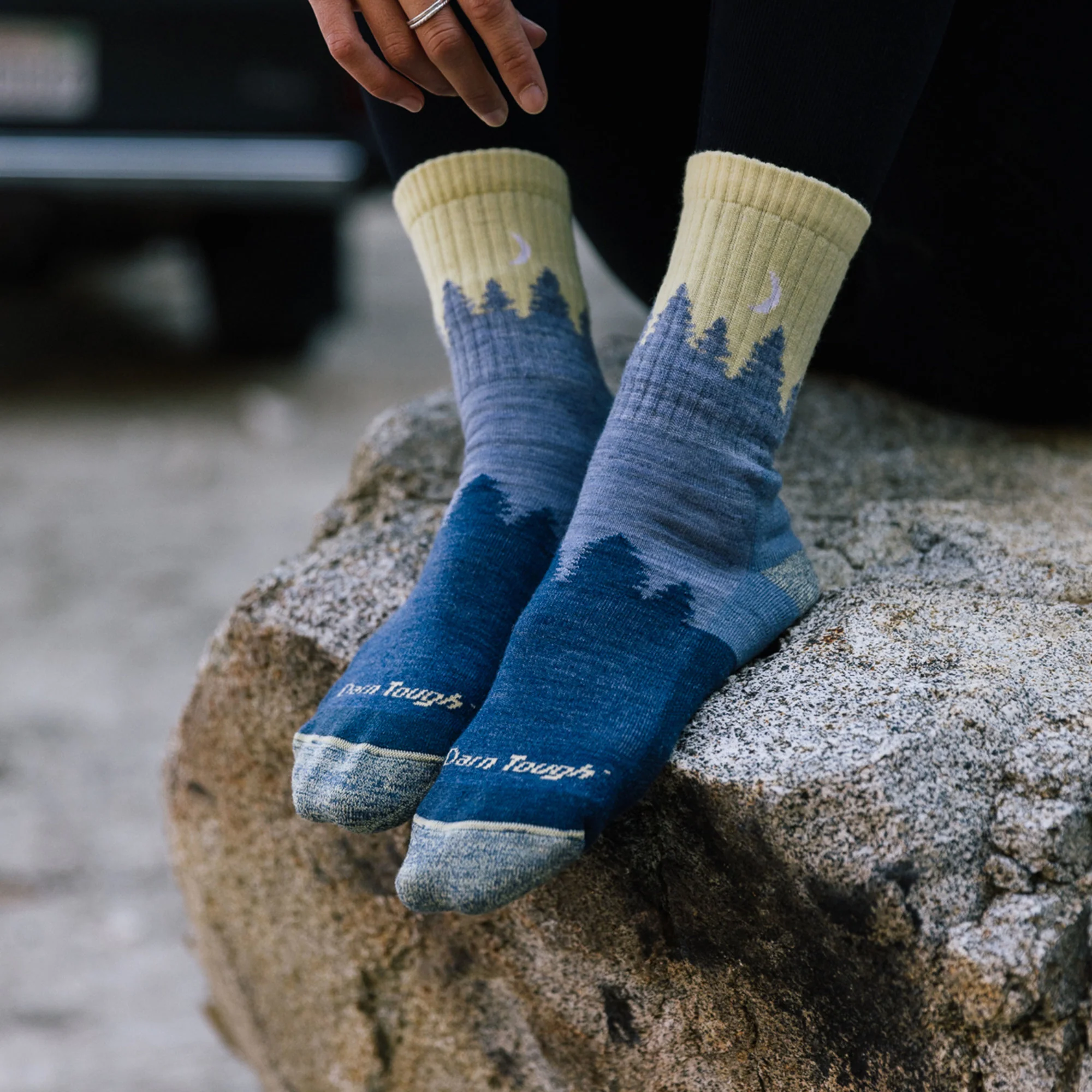 Women's Treeline Micro Crew Midweight Hiking Socks - Image 13